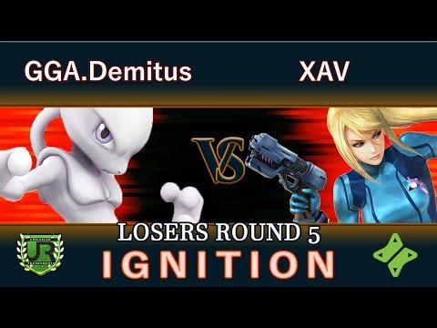 Igntion #29  LOSERS ROUND 5 - GGA.Demitus (Mewtwo) vs XAV (Zero Suit Samus)