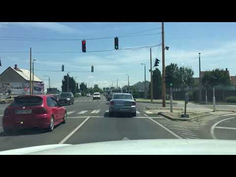Driving in Hungary: GYŐR - Nádorváros - 81-es főút kifelé - M1
