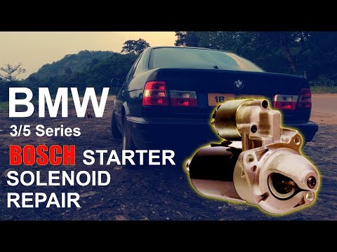 BMW E34 E36 BOSCH Starter Solenoid Switch Restoration 5 Series 3 Series Best Trick Ever Save Money