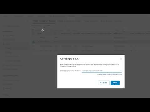 NSX-T Demo: Apply a NSX-T Transport Node Profile To a Cluster