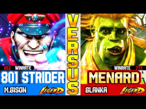 SF6 Blanka (MenaRD Vs 801 Strider) M.Bison ▰ High Level