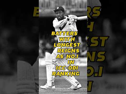 longest reigns as no.1 in icc odi ranking #cricket #cricketshorts #trending #viral #shorts