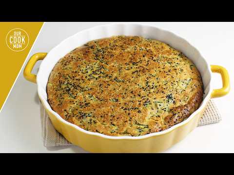 Try spinach like this! Easy spinach recipe. How to make spinach savory börek / cake.