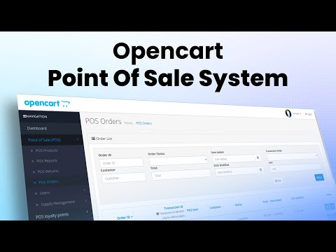 Opencart Point Of Sale System | Opencart POS