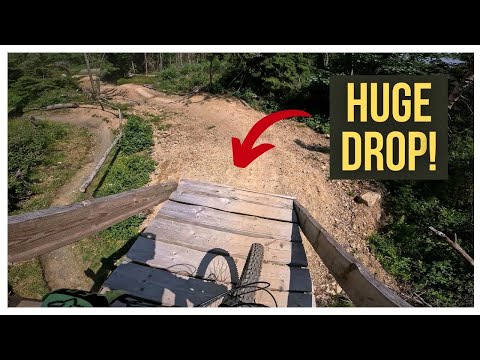 This drop is HUGE in Jumpline at MSB-X Trail (Bikepark Sankt Andreasberg) [4K]