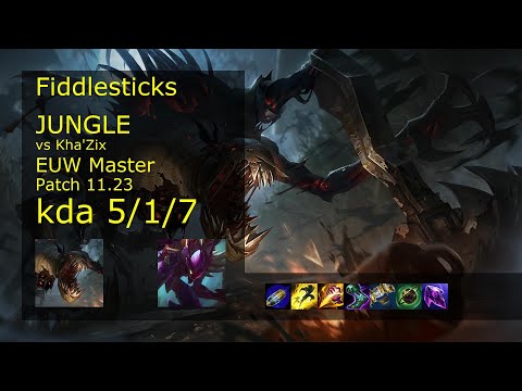 Rank 1 EUW Fiddlesticks: Jungle vs Kha'Zix