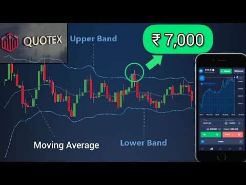 ₹7,000 profit using Bollinger band indicator | 1 min strategy | QUOTEX