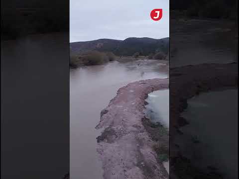 LAS PLUMAS / Crece el río Chubut por el deshielo y las lluvias