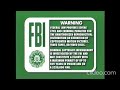 Green FBI Warning Screens Warner Home Video 1997 Logo