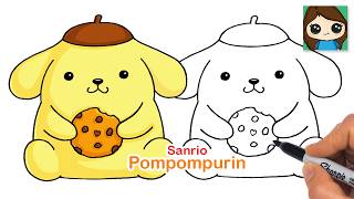 How to Draw Pompompurin 🍪 Sanrio