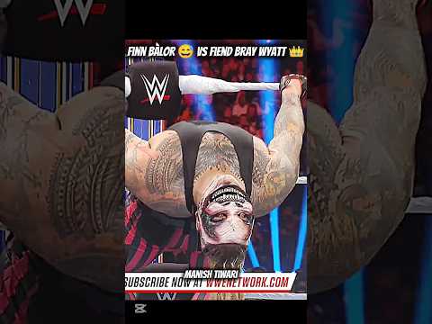 Bray Wyatt vs The Fiend Bray Wyatt 🥵 scared Demon 👿 Finn Bàlor and Finn Bàlor 😅#shorts #wwe