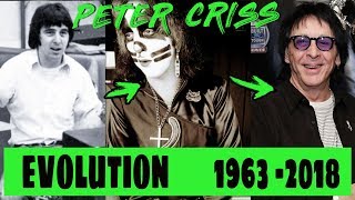 The evolution of Peter Criss from 18 to 73 years old