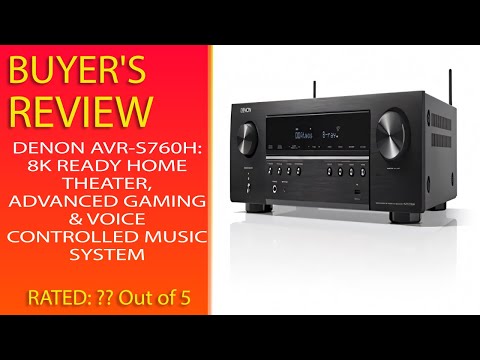 Denon Avr-S760H: 8K Ready Home Theater, Advanced Gaming & Voice Controlled Music System