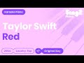 Red - Taylor Swift (Piano backing track) Karaoke ...