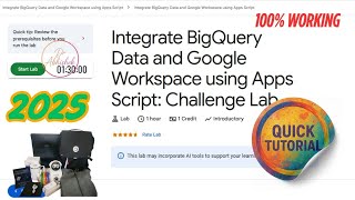 Download the video "Integrate BigQuery Data and Google Workspace using Apps Script: Challenge Lab | ARC133 | #qwiklabs"