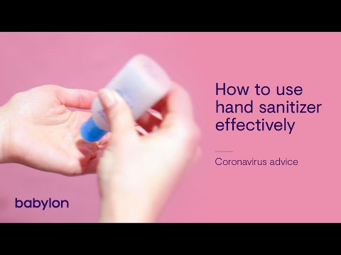 Coronavirus | how to use hand sanitizer effectively