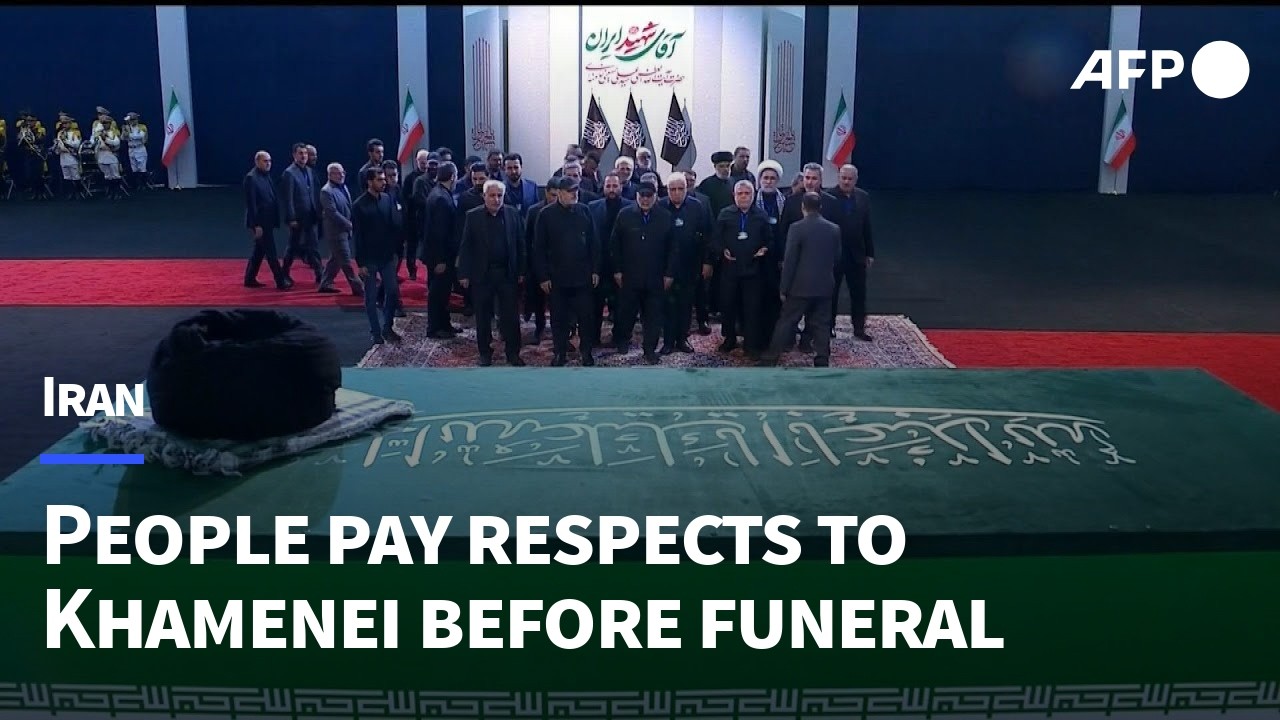 Video | People pay their respects to Iran's Khamenei ahead of funeral | AFP