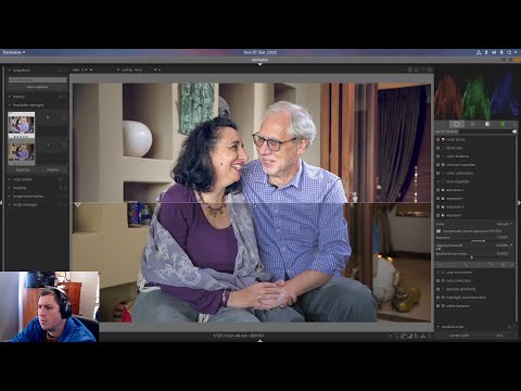 Portrait edit in darktable 3.4
