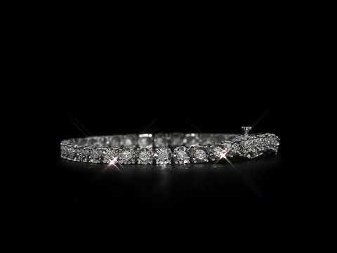 1/4 CTTW Diamond Tennis Bracelet in Sterling Silver by Brilliant Diamond - Second Medium