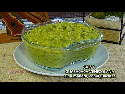 SALSA GUASACACA VENEZOLANA CON AGUACATE Receta Económica Fácil Rápida Y Deliciosa