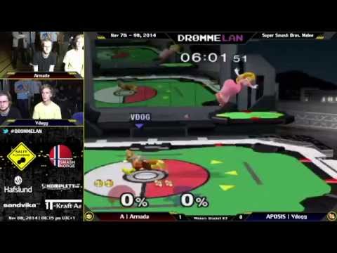 DL4.0 - Armada (Peach) Vs. Vdogg (Fox) - Melee Winners Bracket