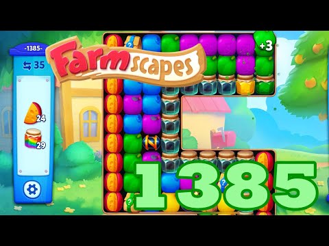 Farmscapes Level 1385 HD Gameplay Walkthrough | 3 - match game | android | ios | pc | GameGo Game