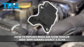 How to Replace Mass Air Flow Sensor 2005-2009 Subaru Legacy 2.5L H4