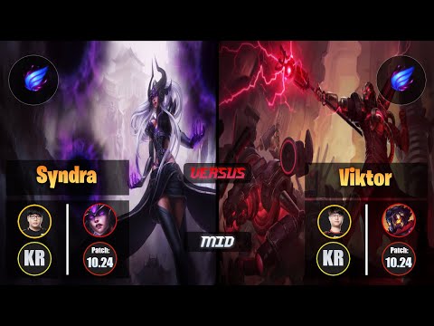 Lava SYNDRA (Mid) [Phase Rush] VS Sword VIKTOR - Challenger KR Patch 10.24