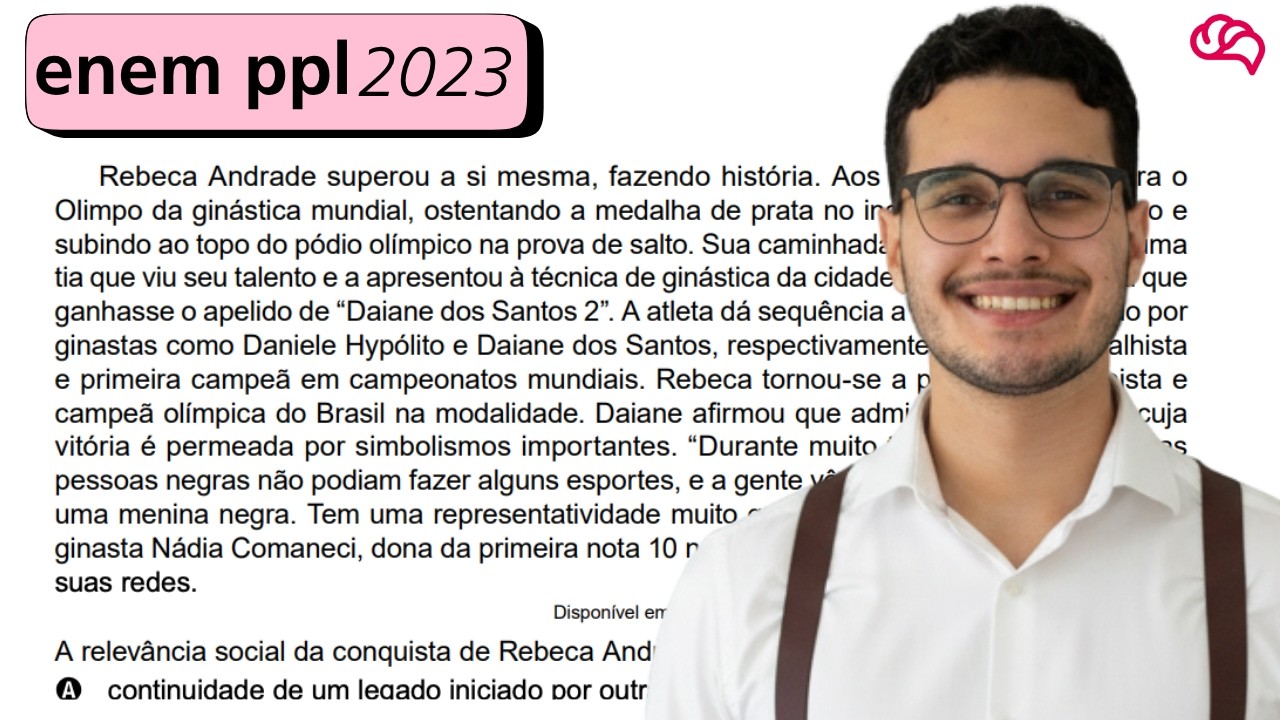 Resolução em Vídeo — Questão 40 ENEM 2023 PPL