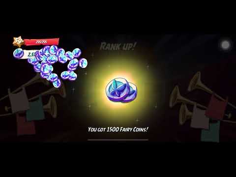 Angry birds 2 - getting 1,500 fairy token from rare treasures + upgrading blue plus 9,900 bonus F!!!