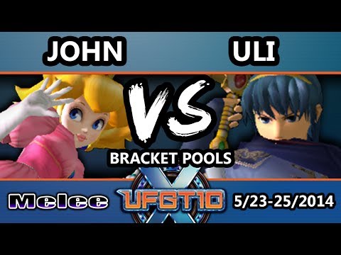 UFGTX - Uli (Marth) Vs. John (Peac) SSBM Pools - Smash Melee