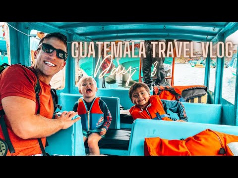 Boat Day on Lake Atitlan with Kids | Guatemala Daily Travel Vlog # 3 / 18