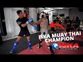 Sparring ISKA Muay Thai Champion (BREAKDOWN)