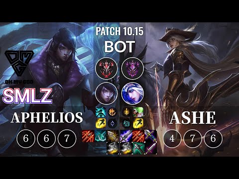 OMG Smlz Aphelios vs Ashe Bot - KR Patch 10.15