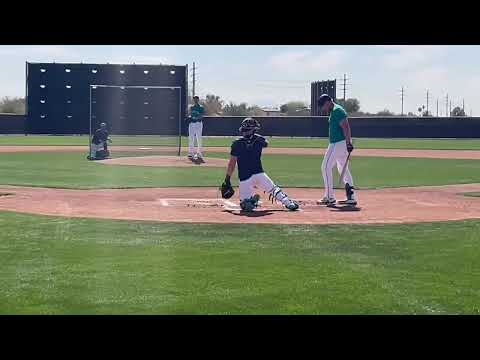 George Kirby vs. Dylan Moore and Luke Raley Live Batting Practice! (2025 MLB Spring Training)