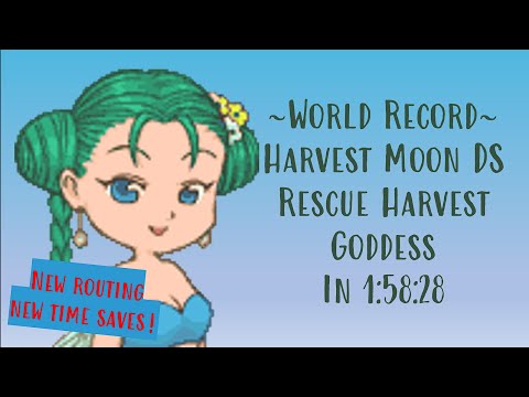 [WR] Harvest Moon DS | Rescue Harvest Goddess Speedrun | 1:58:28