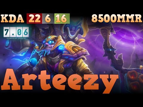 How to play Tinker 7.06? Dota 2 8500 mmr Arteezy