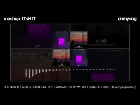 DON DIABLO & AOKI vs ROBBIE RIVERA & TOM STAAR  -  WHAT WE THE FUNKATRON STARTED (ohmydog Mashup)