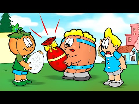 O Ovo de Páscoa - Barril, Rafa e Cabeção - Desenho de Páscoa