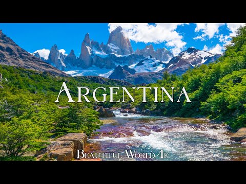 Argentina 4K Nature Relaxation Film - Calming Piano Music - Natural Landscape