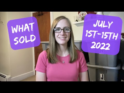 What Sold July 1-15, 2022 | Reselling on eBay, Poshmark, Mercari, Etsy, Kidizen, Curtsy, Facebook