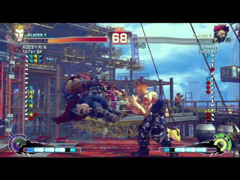 ACE・EIRIN [Guile] vs Machi [Akuma] SSF4 Japanese Online Ranked Matches - TRUE-HD