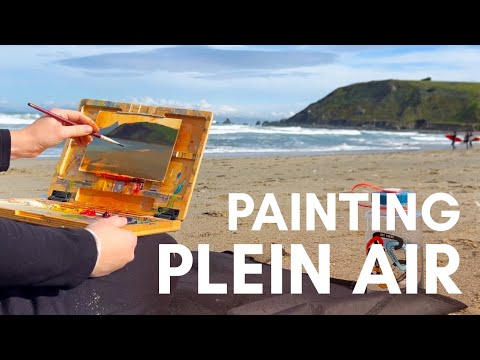 Plein Air Painting the California Coast in Spring | Plein air oil painting process
