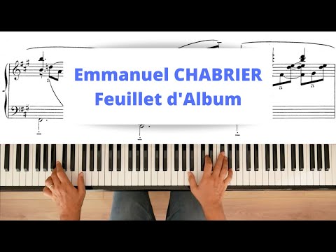 Emmanuel CHABRIER : Feuillet d'Album