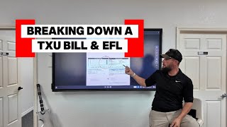 Energy Sales Training: TXU Bill and EFL Step by Step Breakdown