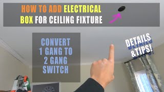How to add a new ceiling light - how to add ceiling light without existing wiring