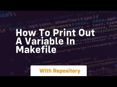Print Variable Makefile