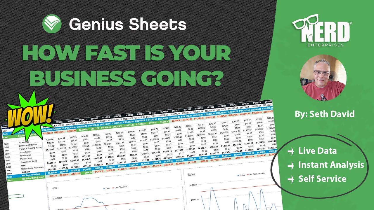 Genius Sheets - How Fast Is Your Business Going?
