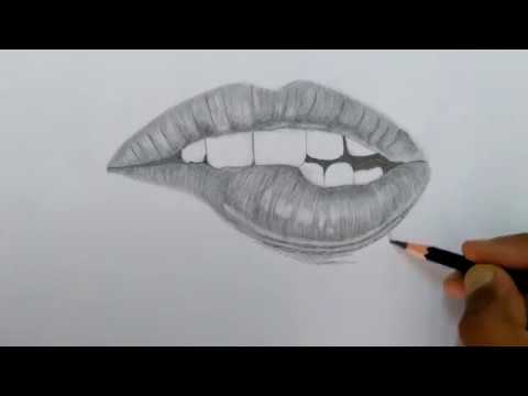 How To Draw Lips - Easy Tutorial - YouTube