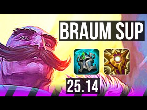 BRAUM & Lucian vs SETT & Ezreal (SUP) | KR Grandmaster | 25.14